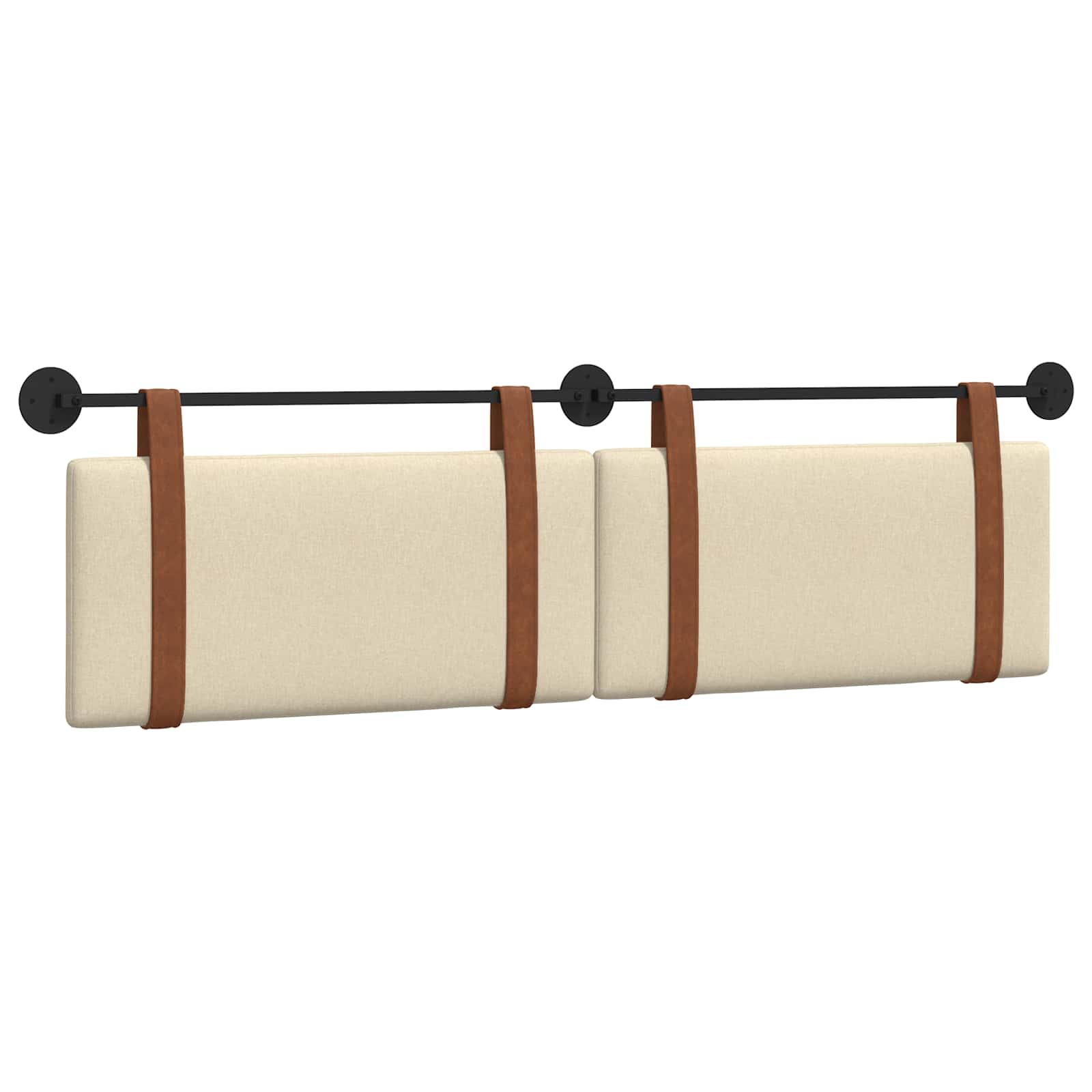Hangend Hoofdeinde Effen Crème 170 x 55 x 5 cm Antiek PU