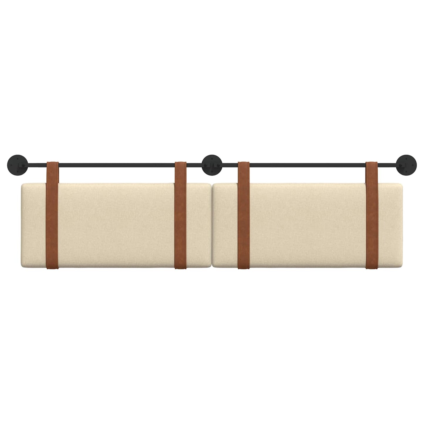 Hangend Hoofdeinde Effen Crème 170 x 55 x 5 cm Antiek PU