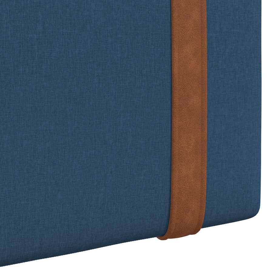 Hangend Hoofdeinde Effen Blauw 170 x 55 x 5 cm Antiek PU