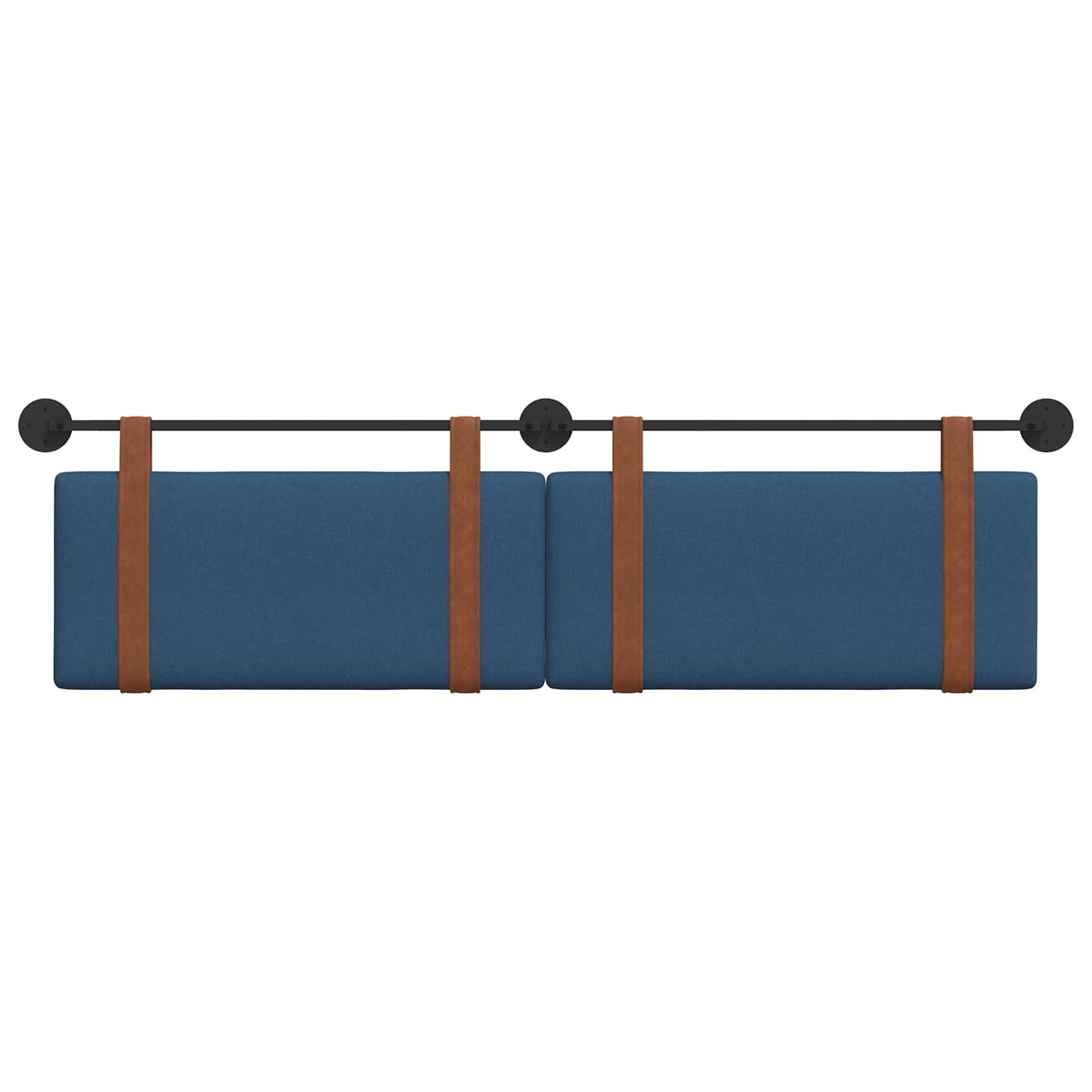 Hangend Hoofdeinde Effen Blauw 170 x 55 x 5 cm Antiek PU