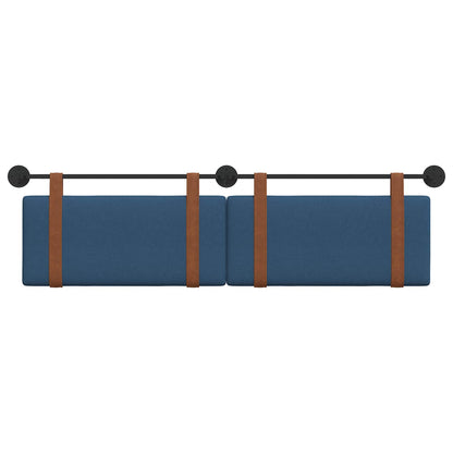 Hangend Hoofdeinde Effen Blauw 170 x 55 x 5 cm Antiek PU