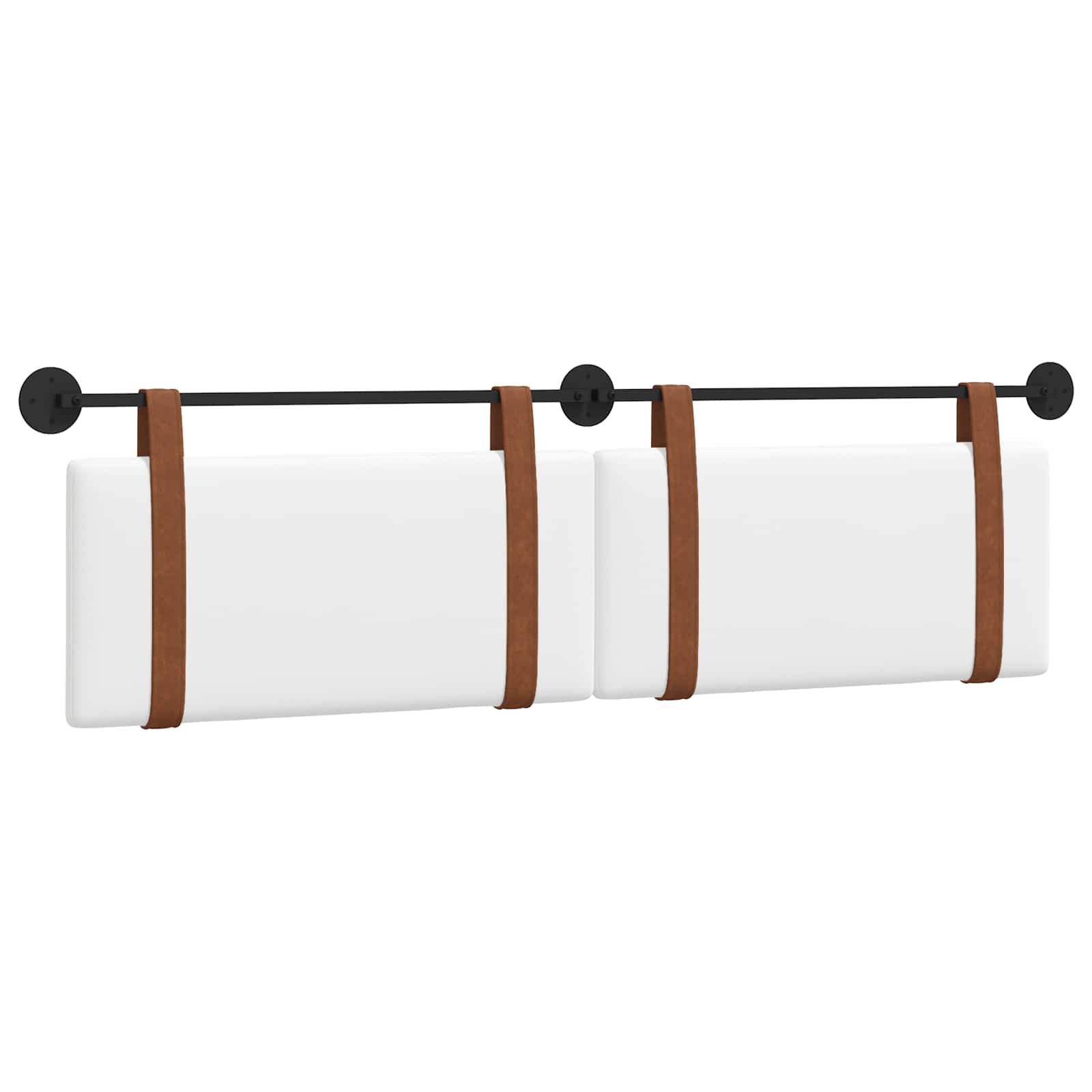 Hangend Hoofdeinde Wandgemonteerd Wit 170 x 55 x 5 cm Antiek PU