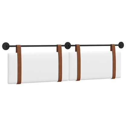 Hangend Hoofdeinde Wandgemonteerd Wit 170 x 55 x 5 cm Antiek PU