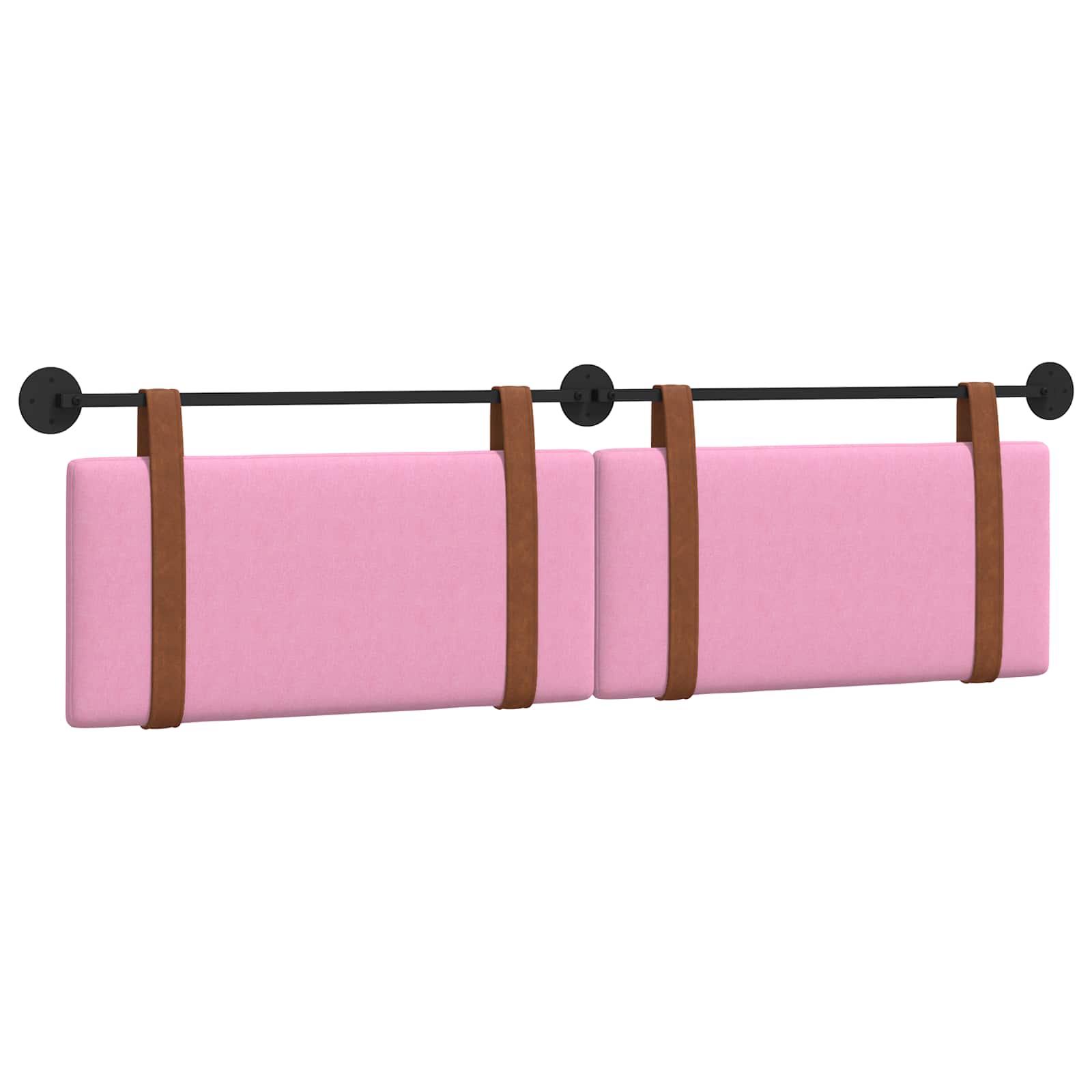 Hangend Hoofdeinde Effen Roze 170 x 55 x 5 cm Antiek PU