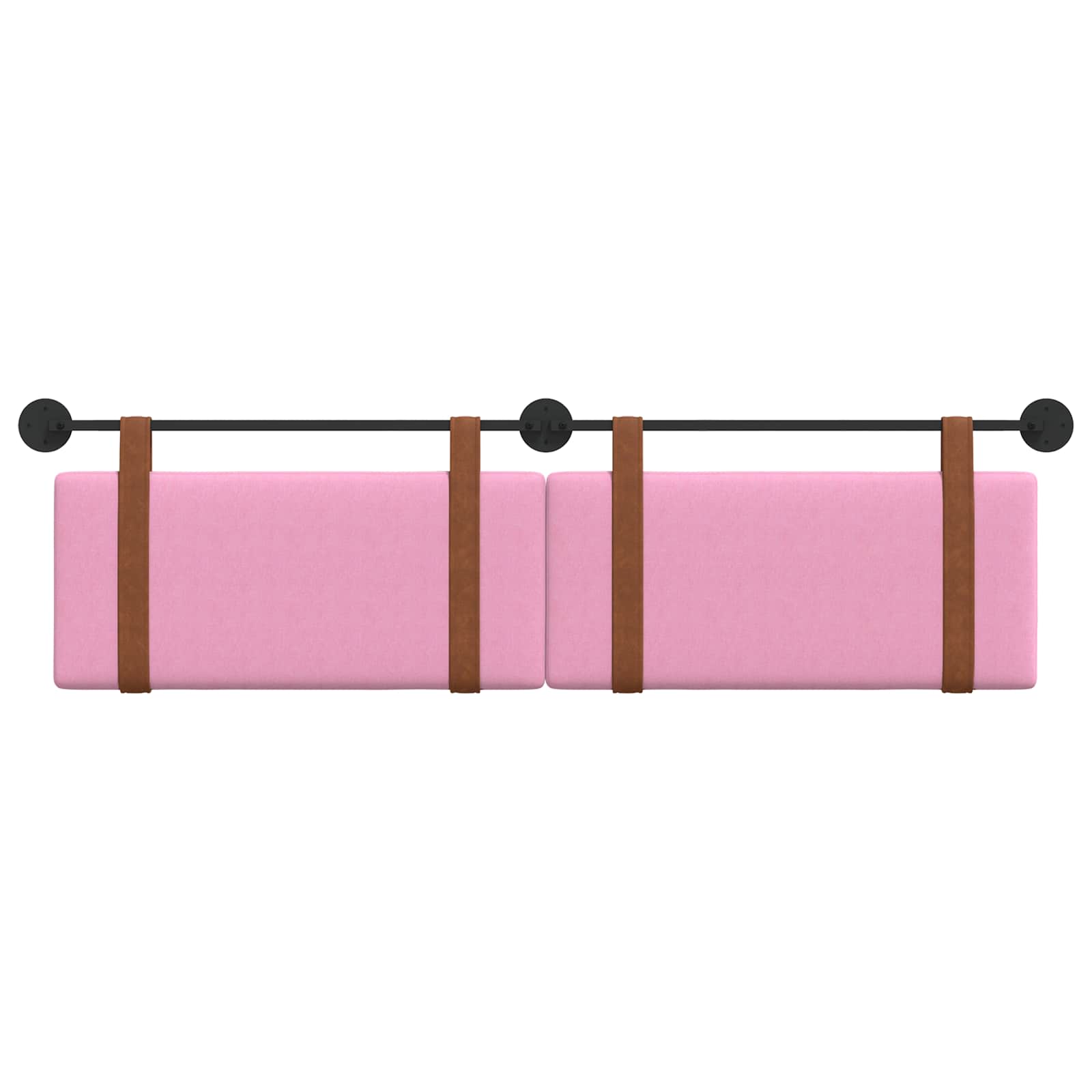 Hangend Hoofdeinde Effen Roze 170 x 55 x 5 cm Antiek PU