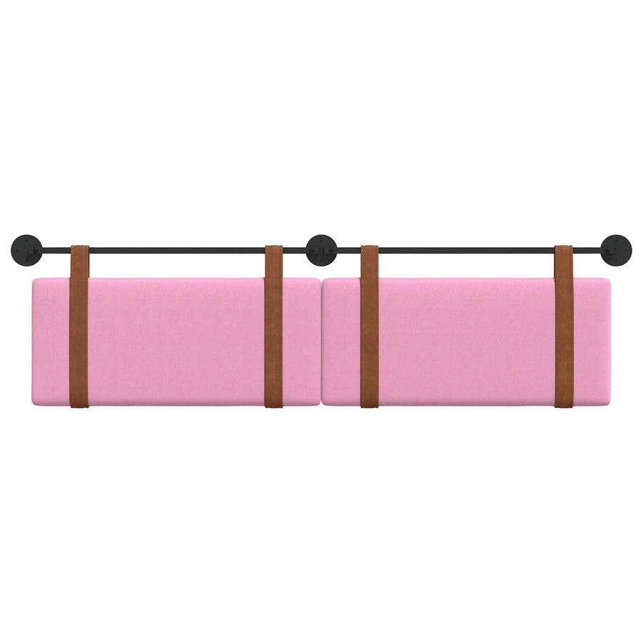 Hangend Hoofdeinde Effen Roze 170 x 55 x 5 cm Antiek PU