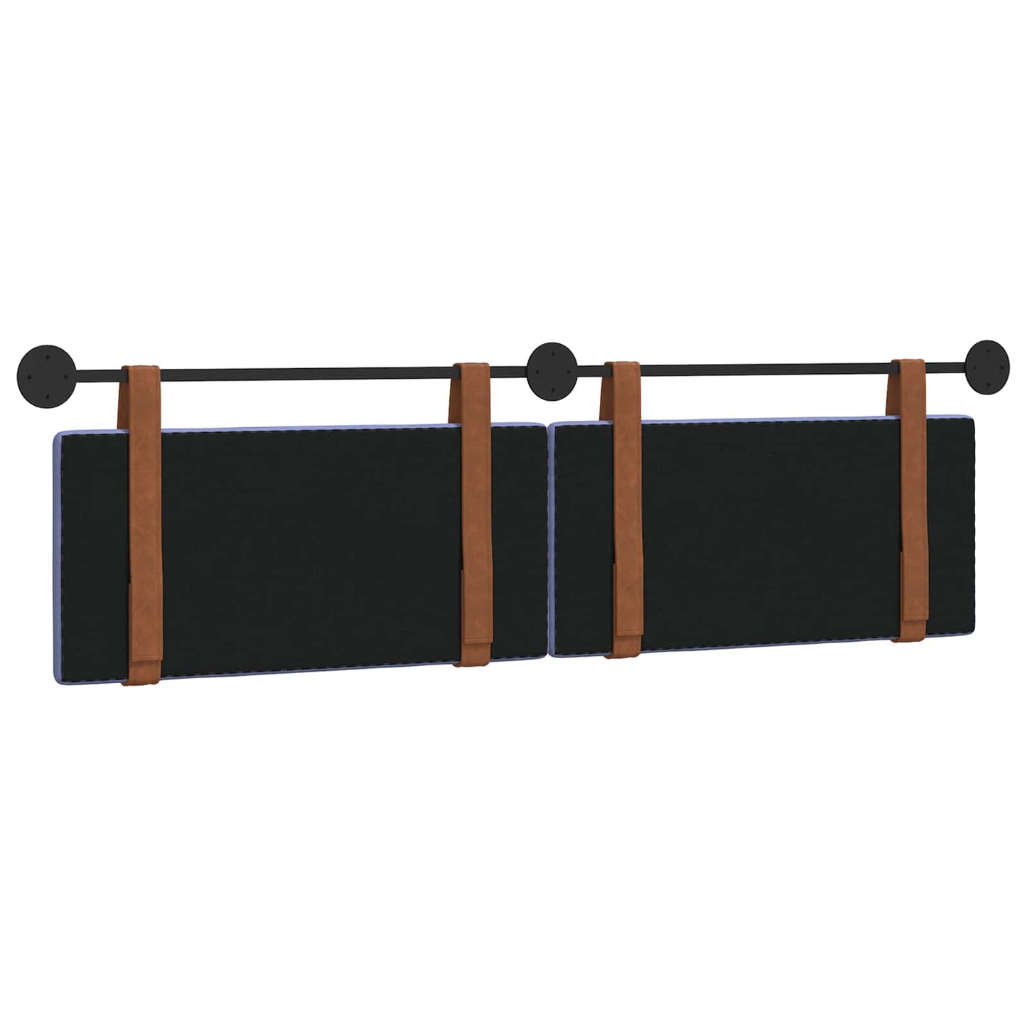 Hangend Hoofdeinde Effen Jeans Blauw 170 x 55 x 5 cm Antiek PU