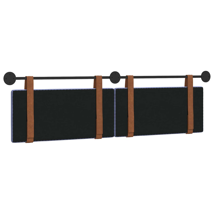 Hangend Hoofdeinde Effen Jeans Blauw 170 x 55 x 5 cm Antiek PU