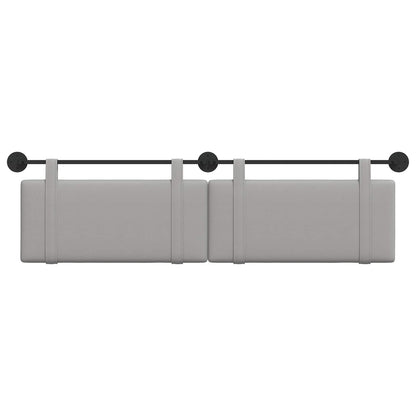 Hangend Hoofdeinde Effen Wolkengrijs 190 x 55 x 5 cm Stof