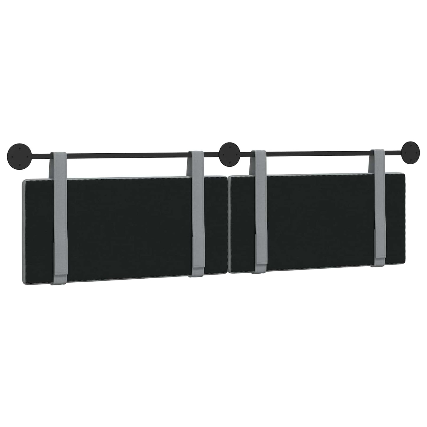 Hangend Hoofdeinde Effen Lichtgrijs 190 x 55 x 5 cm Stof