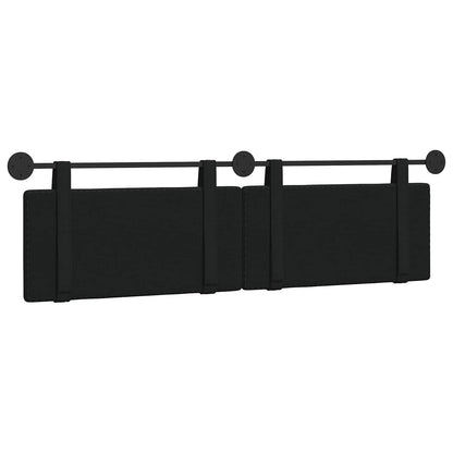 Hangend Hoofdeinde Wandgemonteerd Zwart 190 x 55 x 5 cm Stof