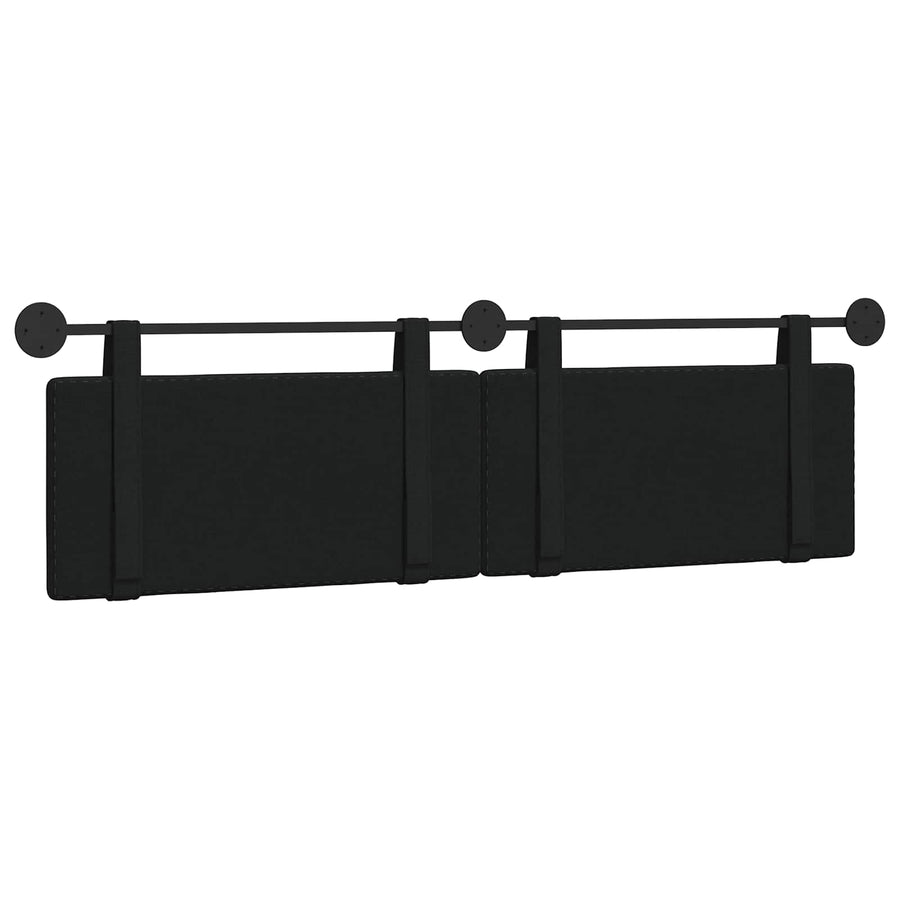 Hangend Hoofdeinde Wandgemonteerd Zwart 190 x 55 x 5 cm Stof