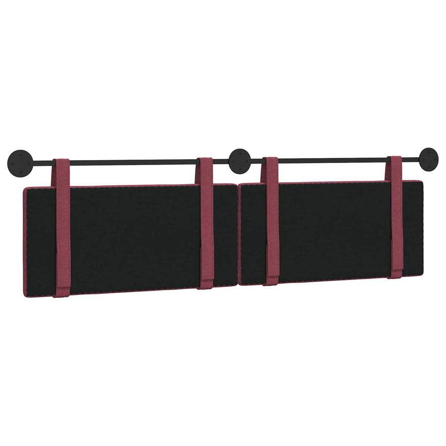 Hangend Hoofdeinde Wandgemonteerd Wijnrood 190 x 55 x 5 cm Stof