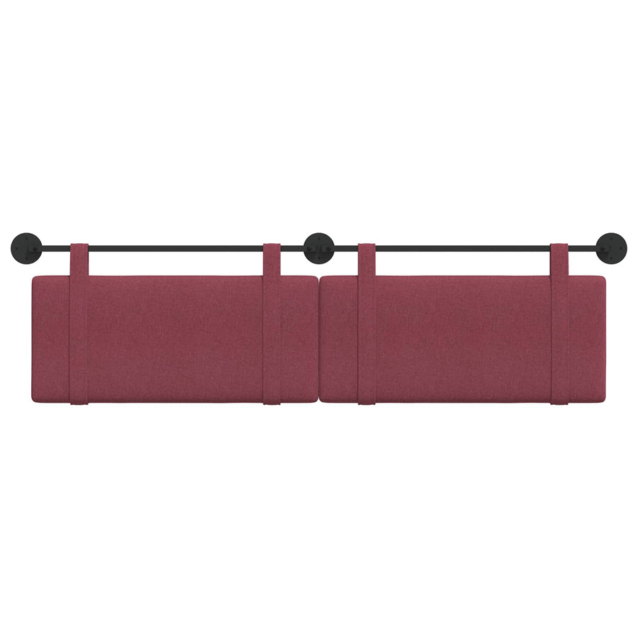 Hangend Hoofdeinde Wandgemonteerd Wijnrood 190 x 55 x 5 cm Stof
