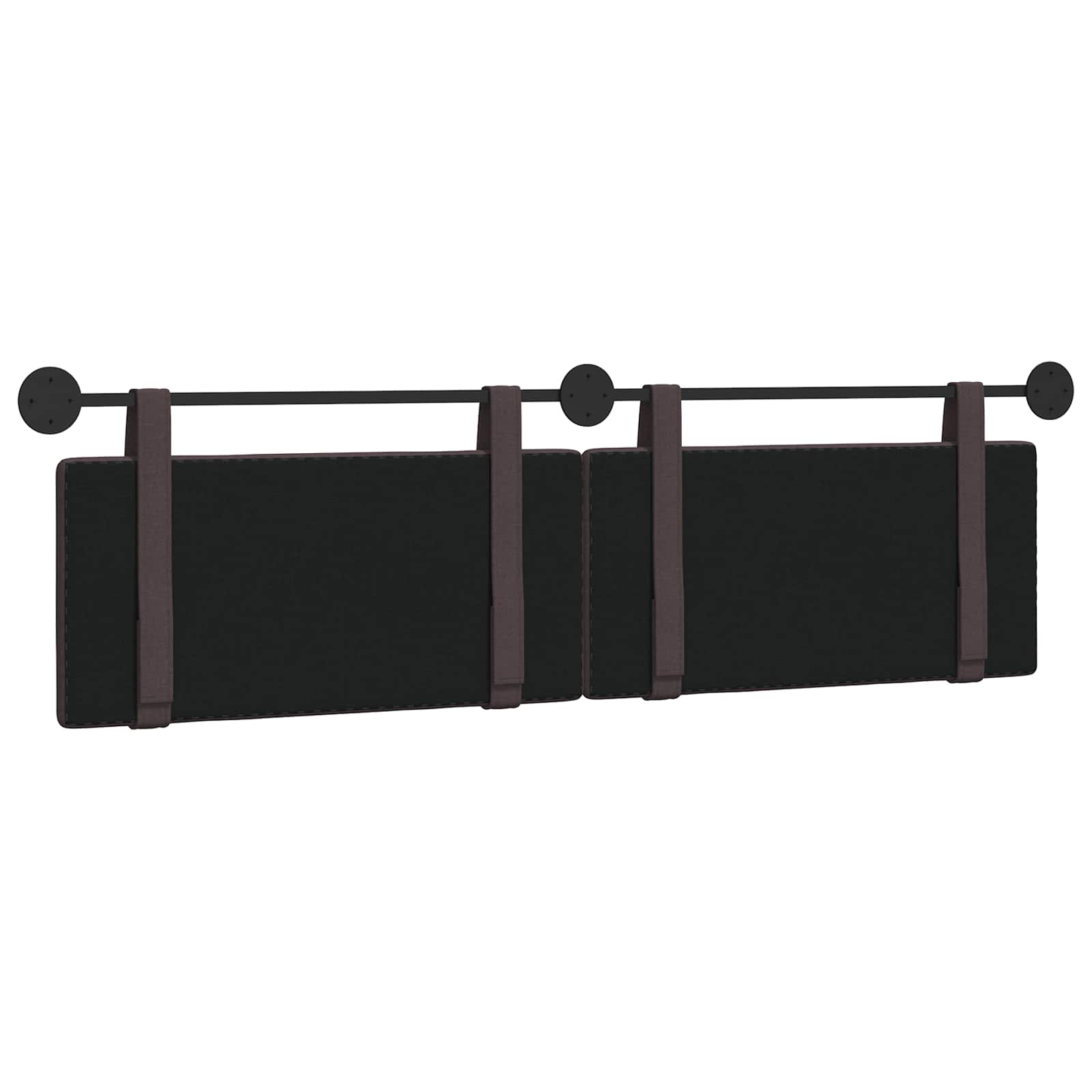 Hangend Hoofdeinde Effen Donkerbruin 190 x 55 x 5 cm Stof