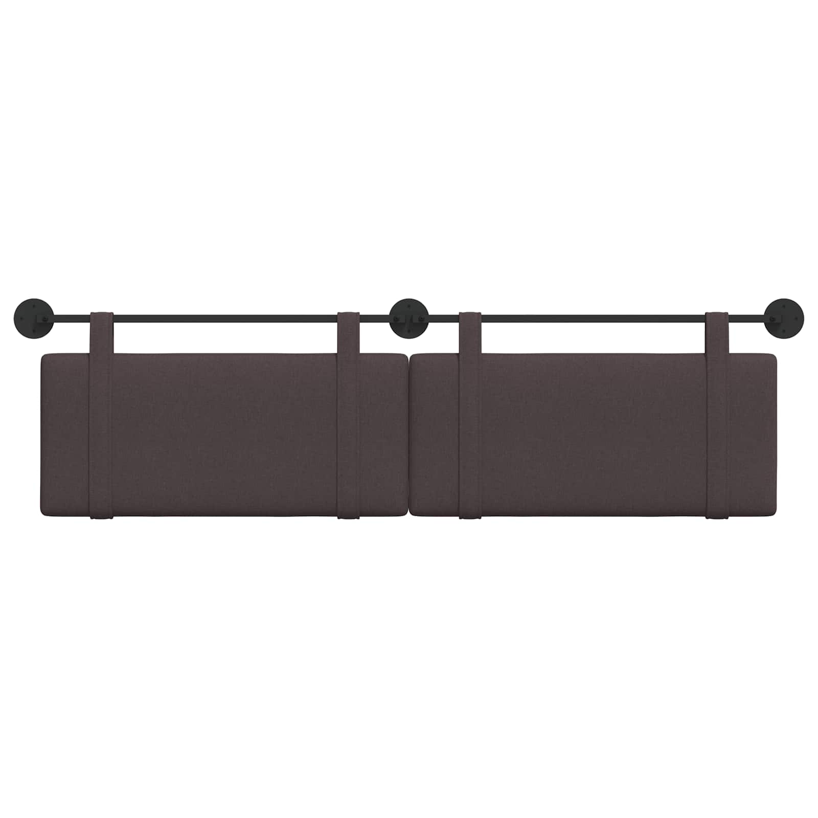 Hangend Hoofdeinde Effen Donkerbruin 190 x 55 x 5 cm Stof