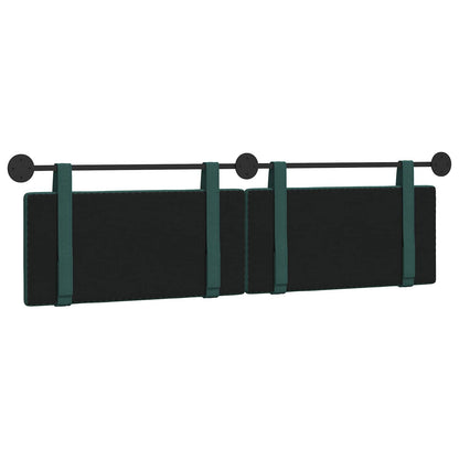 Hangend Hoofdeinde Effen Donkergroen 190 x 55 x 5 cm Stof