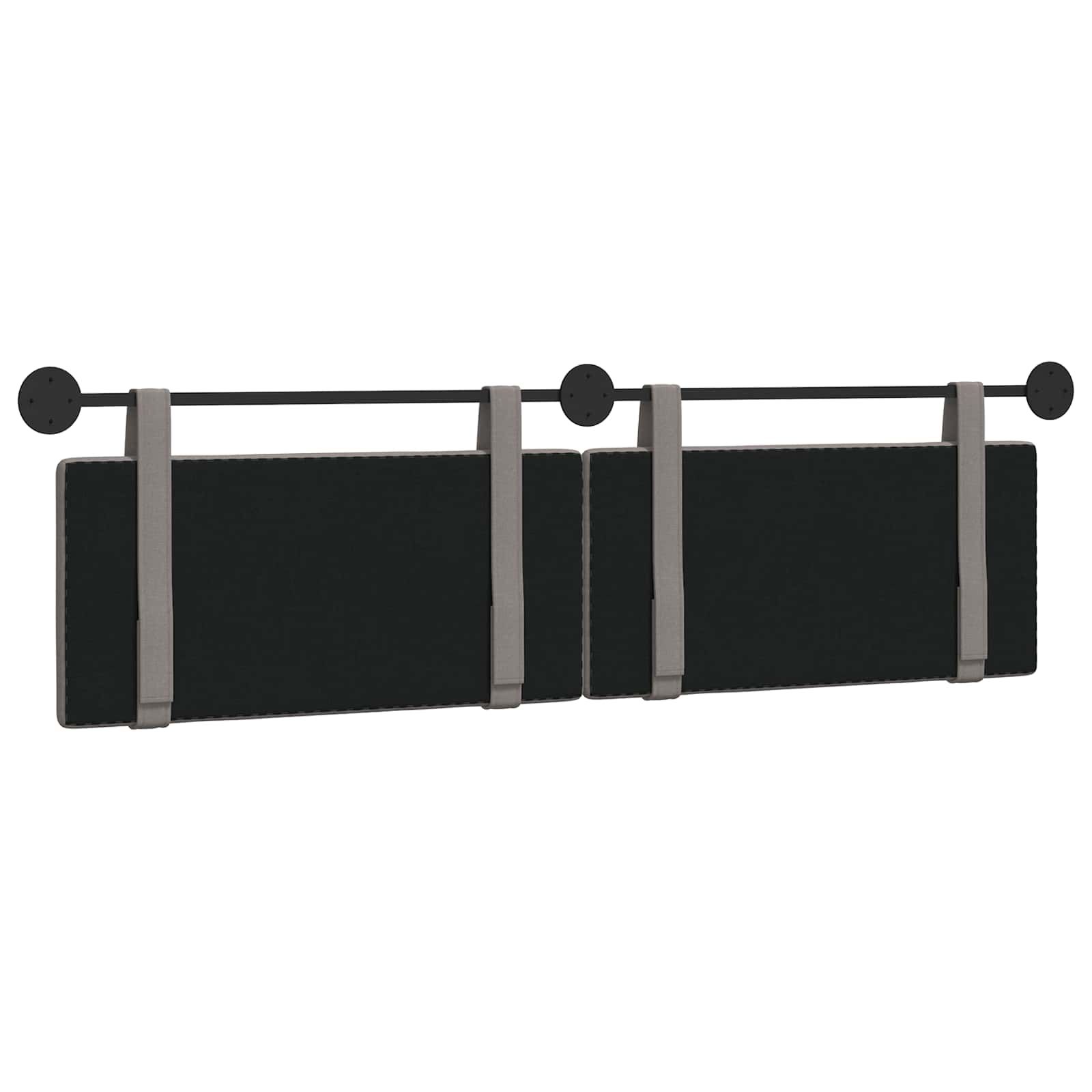 Hangend Hoofdeinde Wandgemonteerd Taupe 190 x 55 x 5 cm Stof