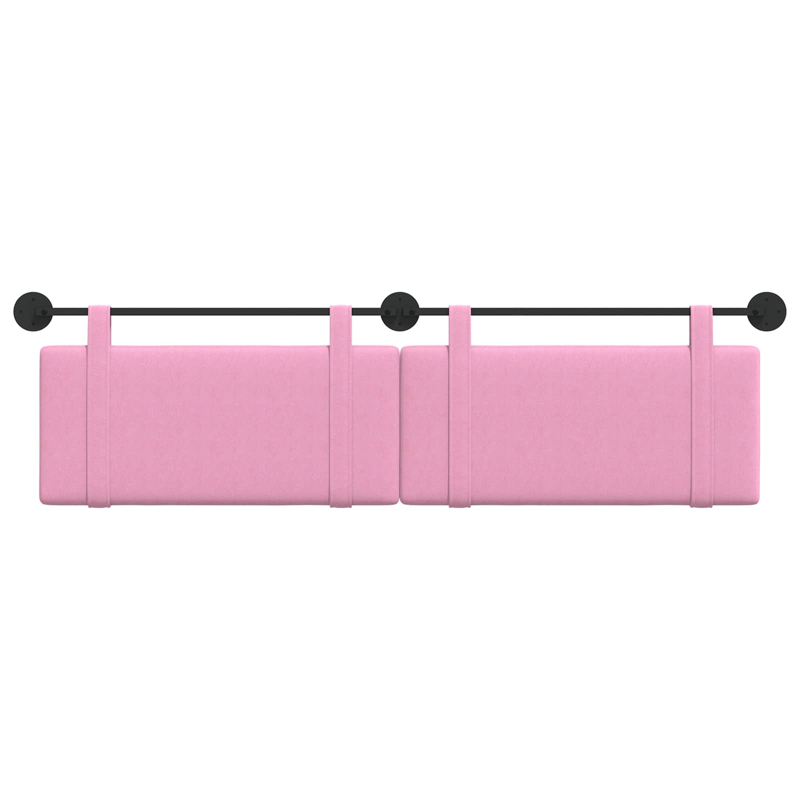 Hangend Hoofdeinde Wandgemonteerd Roze 190 x 55 x 5 cm Stof