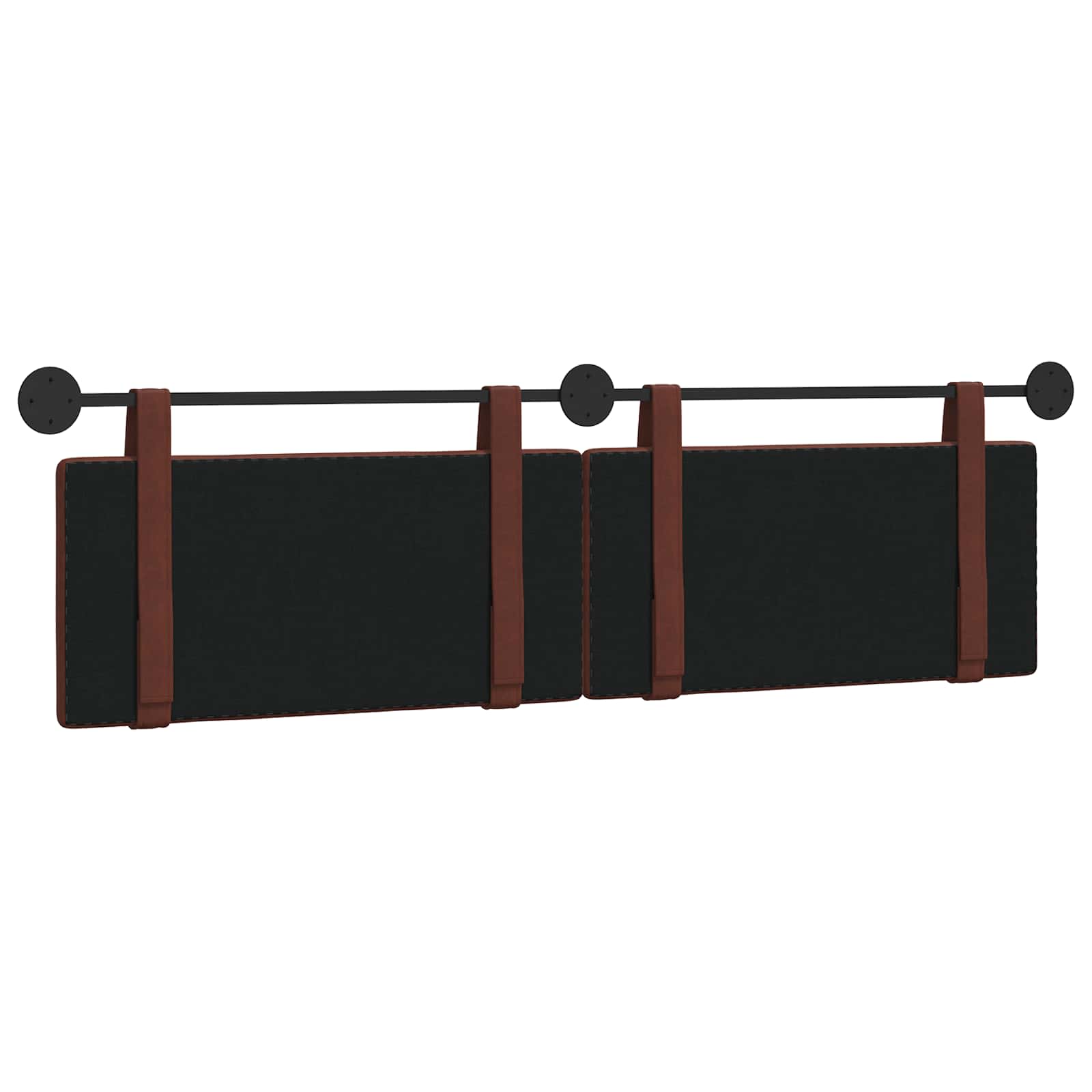 Hangend Hoofdeinde Glanzend Bruin 190 x 55 x 5 cm Antiek PU