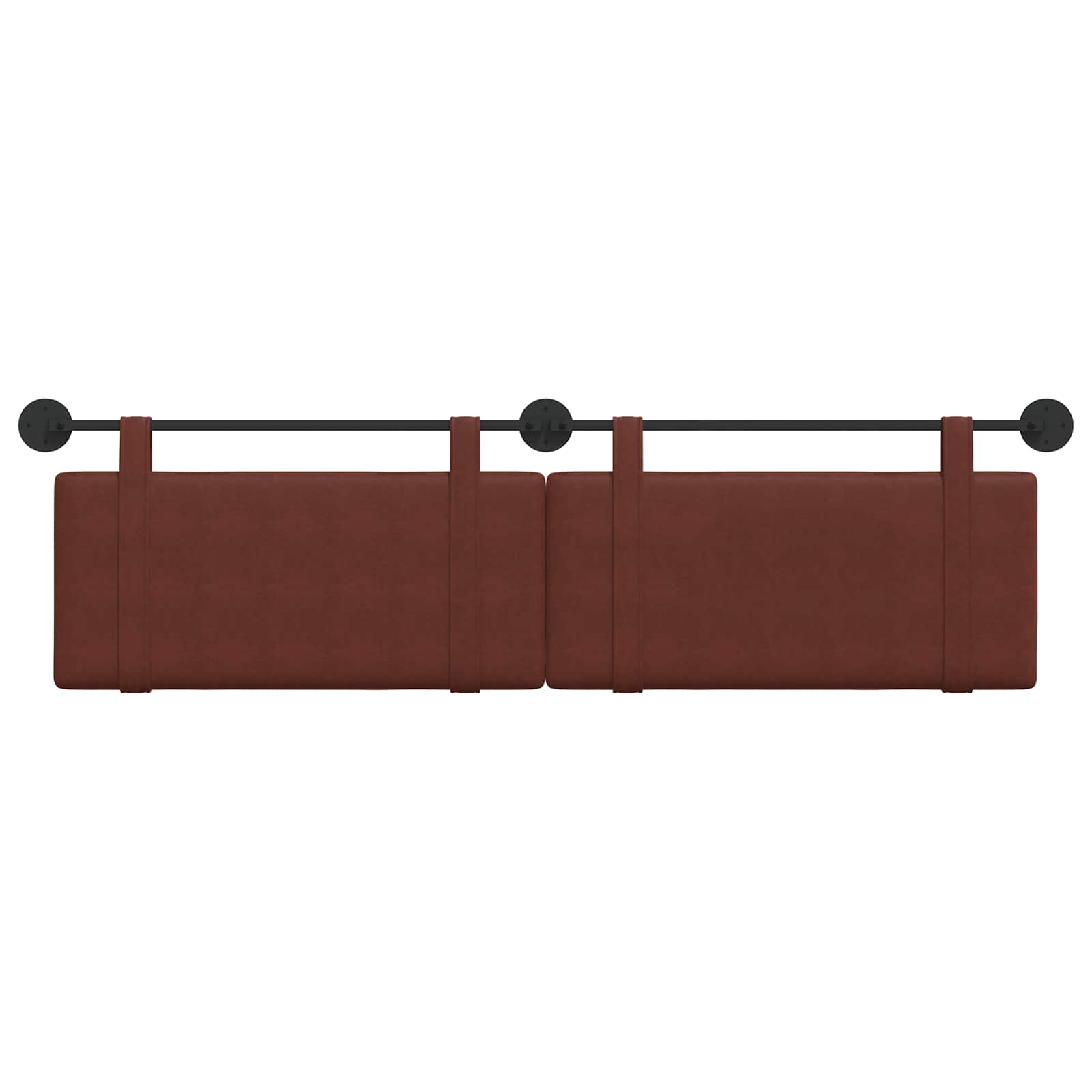 Hangend Hoofdeinde Glanzend Bruin 190 x 55 x 5 cm Antiek PU