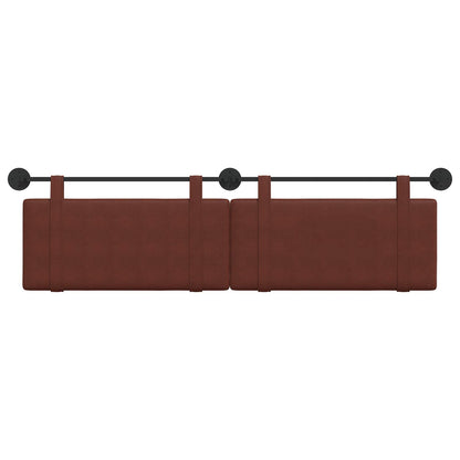 Hangend Hoofdeinde Glanzend Bruin 190 x 55 x 5 cm Antiek PU