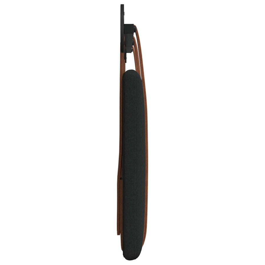 Hangend Hoofdeinde Effen Zwart 180 x 40 cm Bewerkt hout