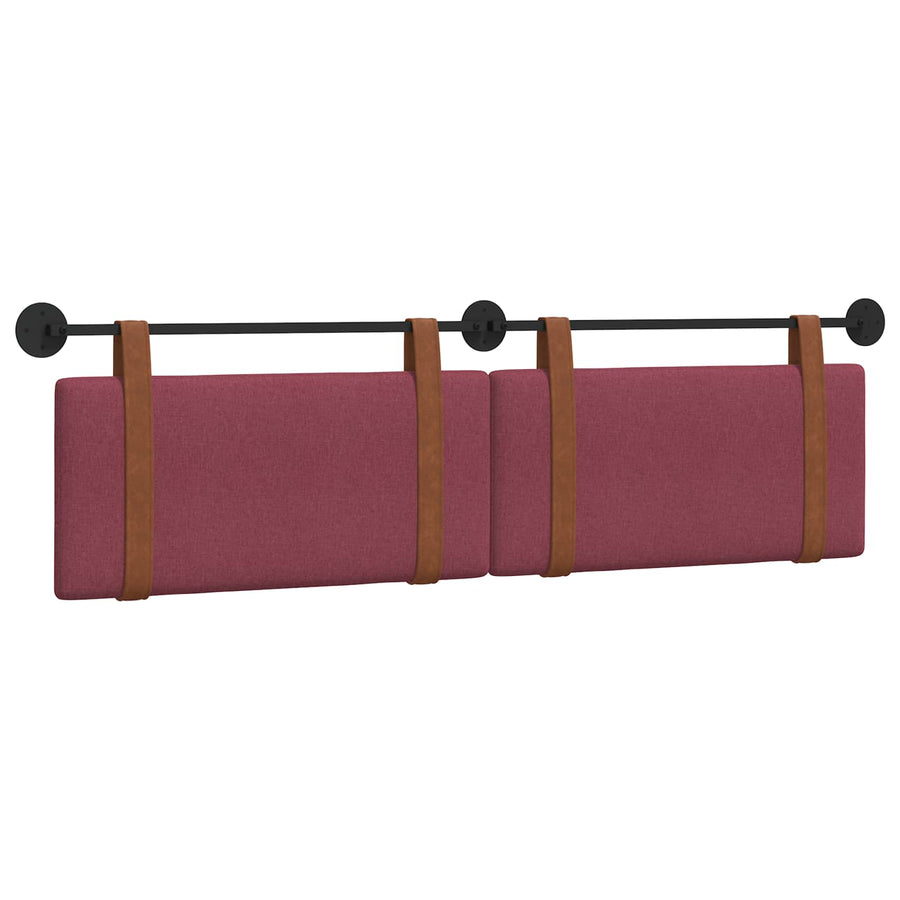 Hangend Hoofdeinde Effen Wijnrood 180 x 40 cm Bewerkt hout