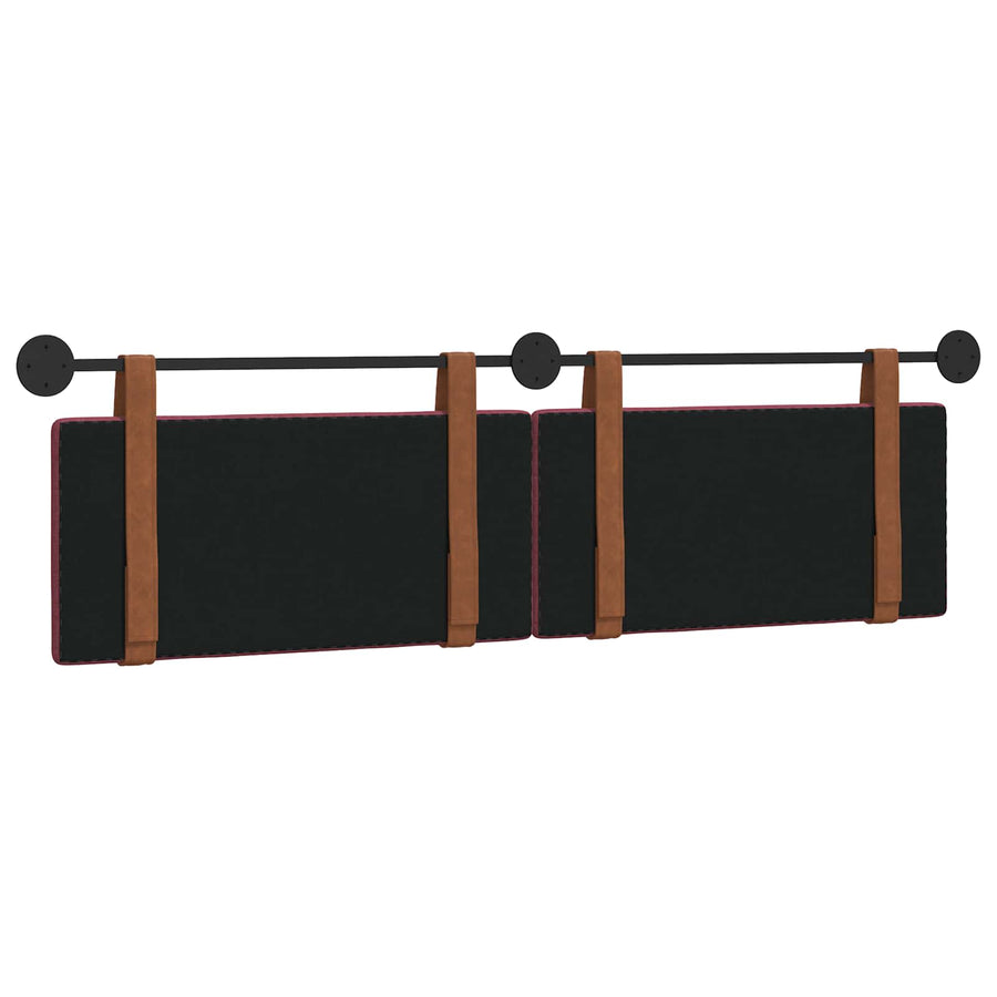 Hangend Hoofdeinde Effen Wijnrood 180 x 40 cm Bewerkt hout