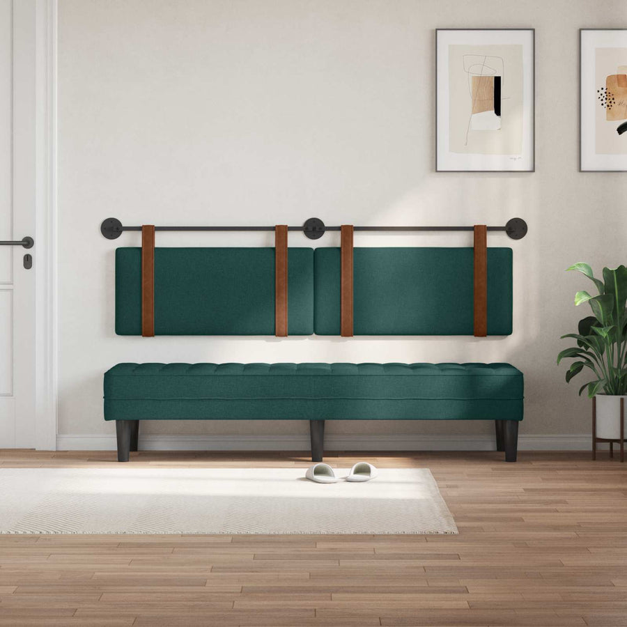 Hangend Hoofdeinde Effen Donkergroen 180 x 40 cm Bewerkt hout