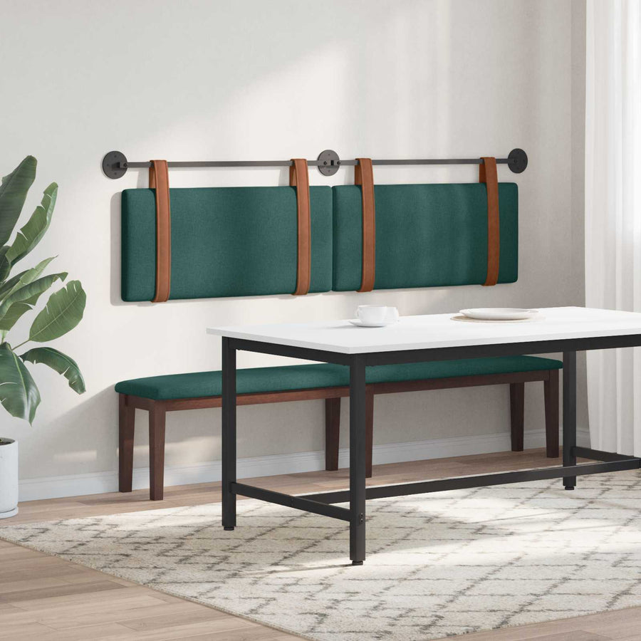 Hangend Hoofdeinde Effen Donkergroen 180 x 40 cm Bewerkt hout