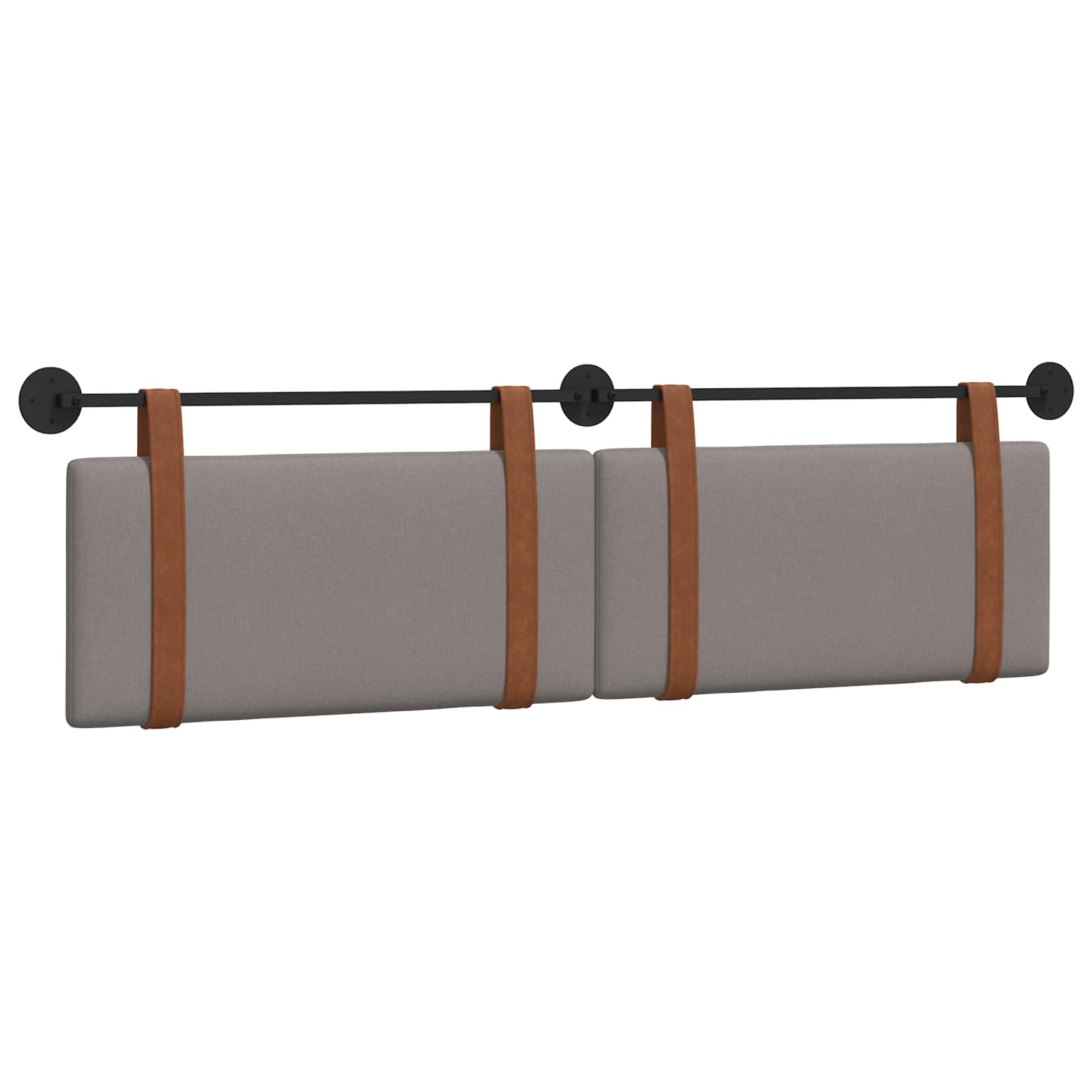 Hangend Hoofdeinde Effen Taupe 180 x 40 cm Bewerkt hout