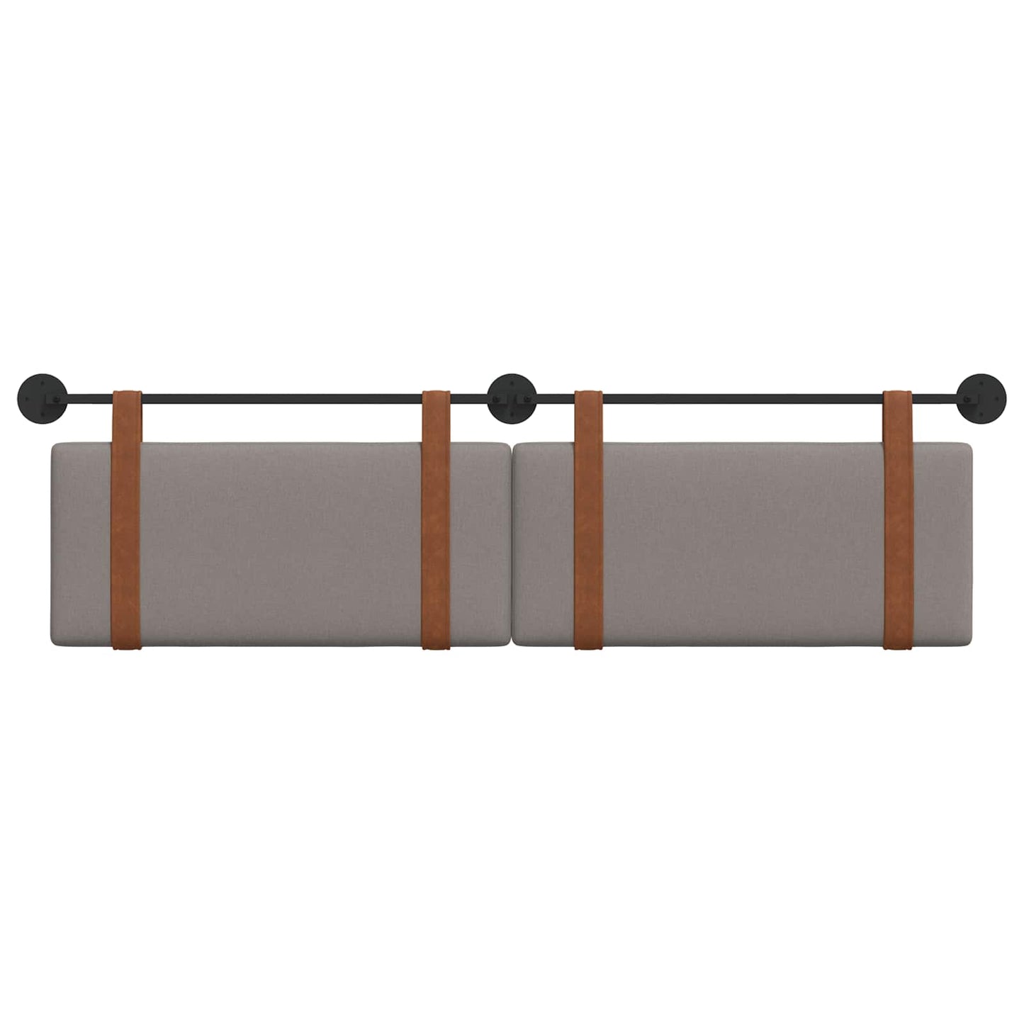 Hangend Hoofdeinde Effen Taupe 180 x 40 cm Bewerkt hout