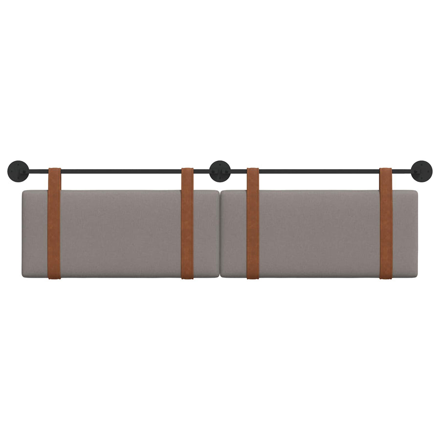 Hangend Hoofdeinde Effen Taupe 180 x 40 cm Bewerkt hout
