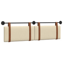 Hangend Hoofdeinde Effen Crème 180 x 40 cm Bewerkt hout