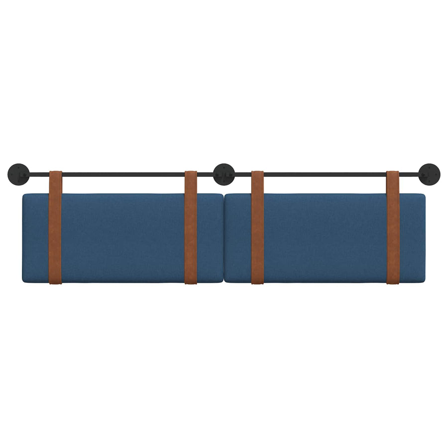 Hangend Hoofdeinde Effen Blauw 180 x 40 cm Bewerkt hout