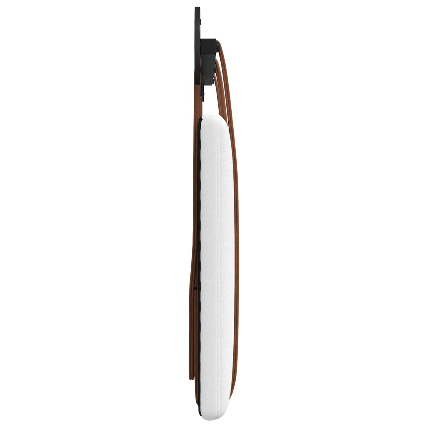 Hangend Hoofdeinde Wandgemonteerd Wit 180 x 40 cm Bewerkt hout