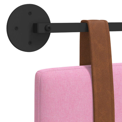 Hangend Hoofdeinde Wandgemonteerd Roze 180 x 40 cm Bewerkt hout