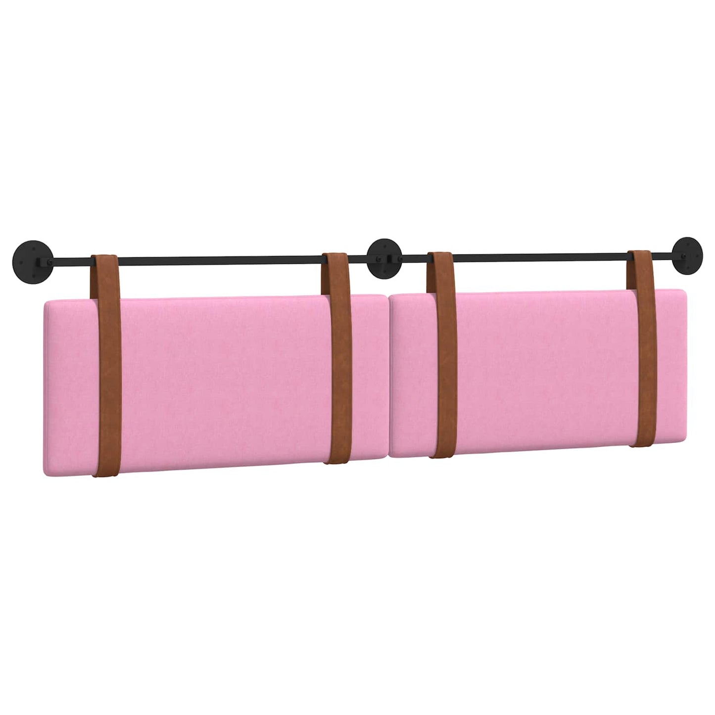 Hangend Hoofdeinde Wandgemonteerd Roze 180 x 40 cm Bewerkt hout
