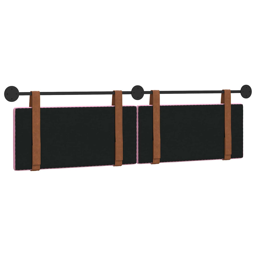 Hangend Hoofdeinde Wandgemonteerd Roze 180 x 40 cm Bewerkt hout