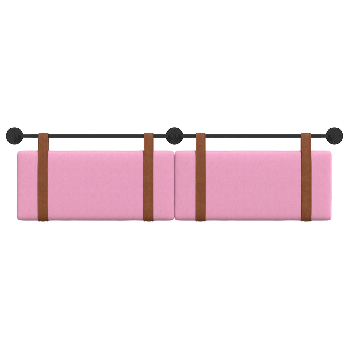 Hangend Hoofdeinde Wandgemonteerd Roze 180 x 40 cm Bewerkt hout
