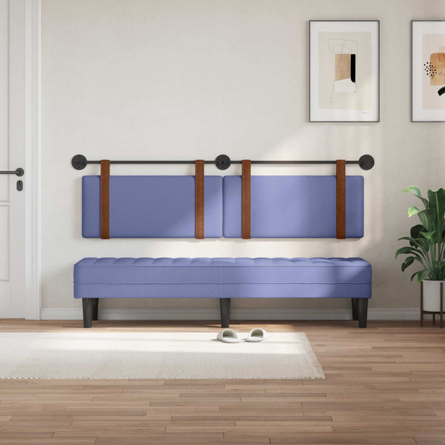 Hangend Hoofdeinde Effen Jeans Blauw 180 x 40 cm Bewerkt hout