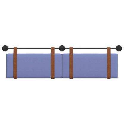 Hangend Hoofdeinde Effen Jeans Blauw 180 x 40 cm Bewerkt hout