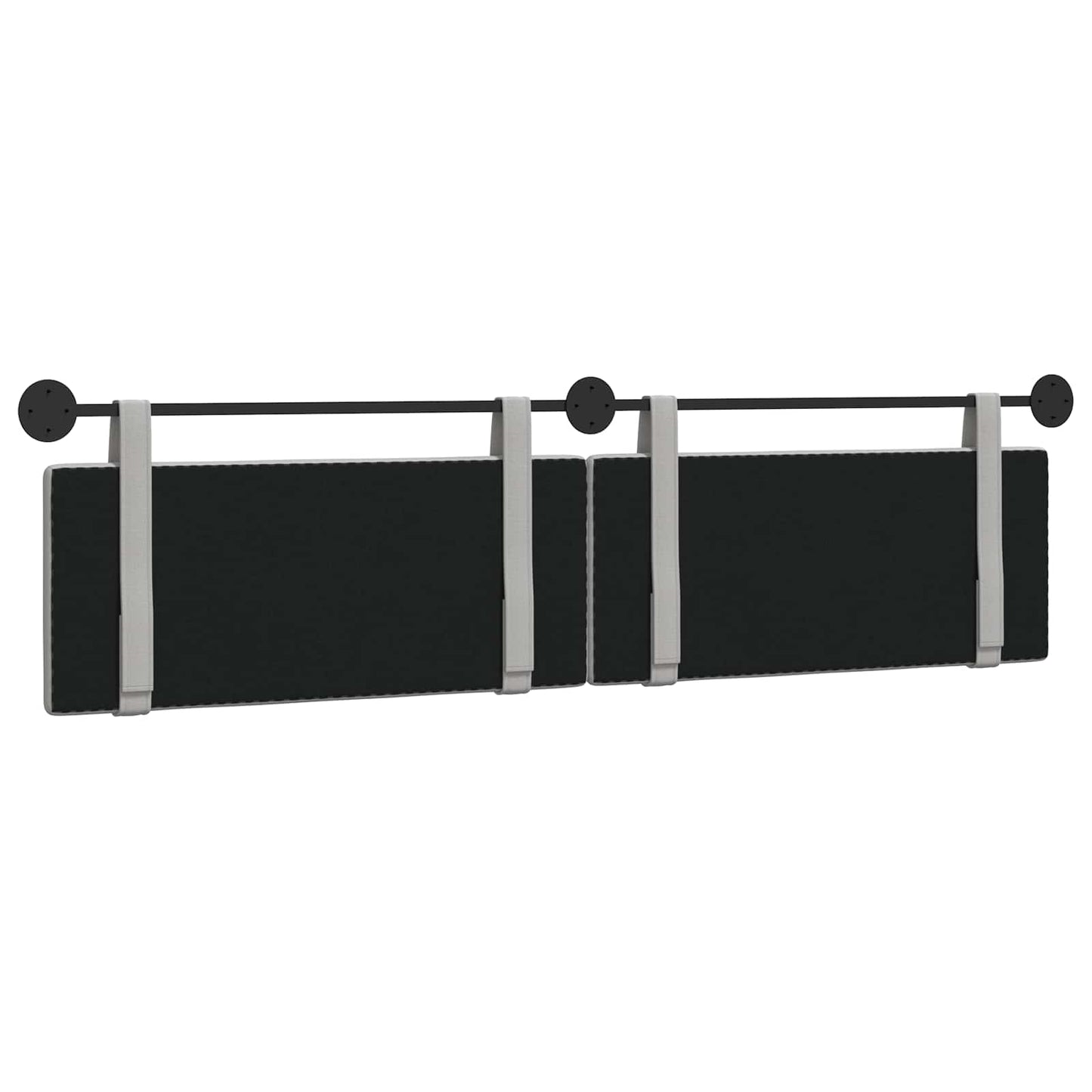 Hangend Hoofdeinde Effen Wolkengrijs 210 x 55 x 5 cm Stof