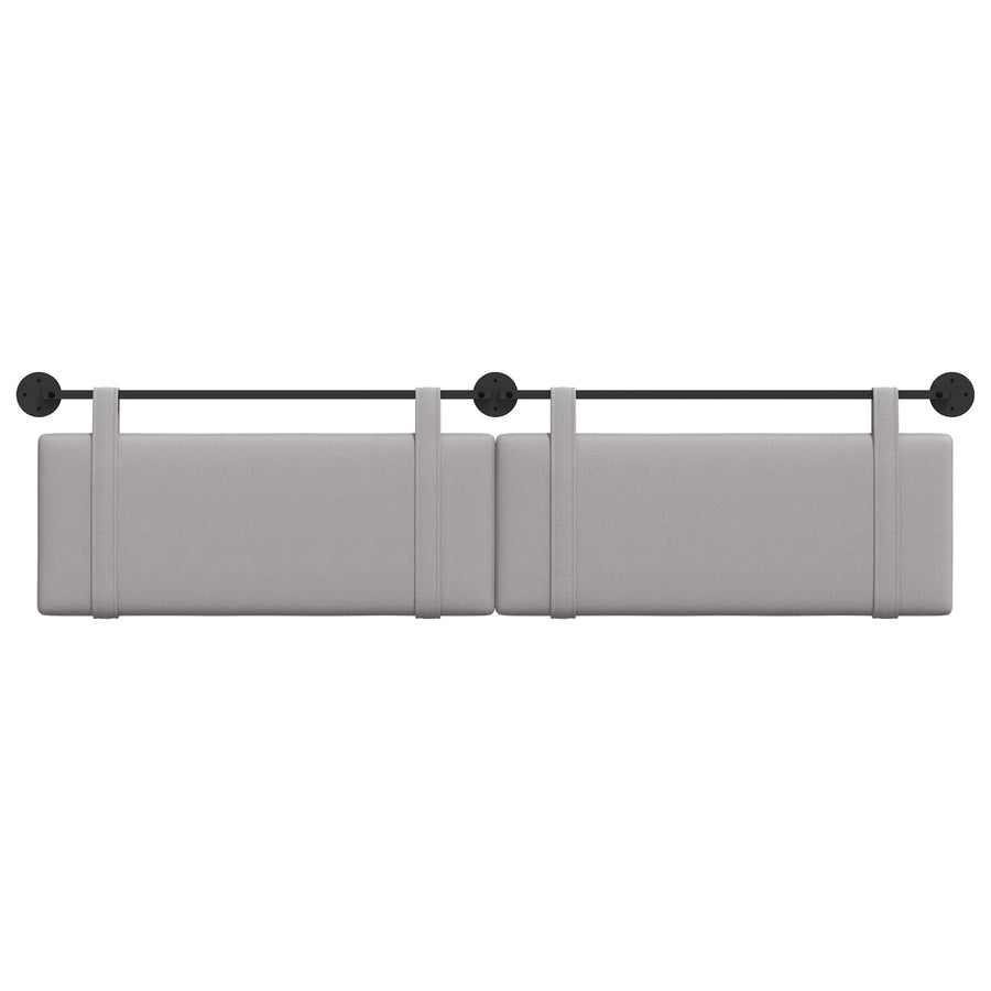 Hangend Hoofdeinde Effen Wolkengrijs 210 x 55 x 5 cm Stof