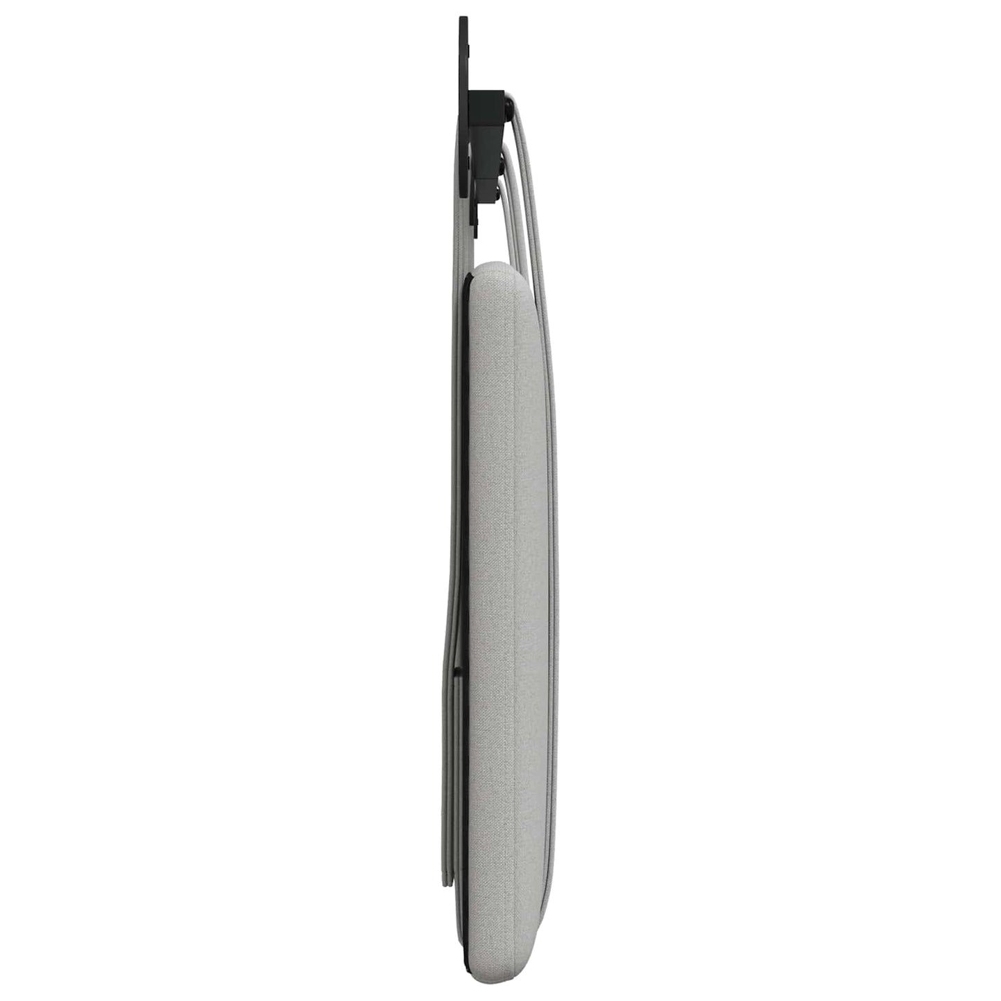 Hangend Hoofdeinde Effen Wolkengrijs 210 x 55 x 5 cm Stof