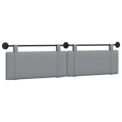 Hangend Hoofdeinde Effen Lichtgrijs 210 x 55 x 5 cm Stof