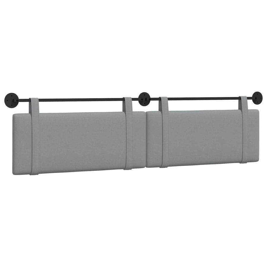 Hangend Hoofdeinde Effen Lichtgrijs 210 x 55 x 5 cm Stof