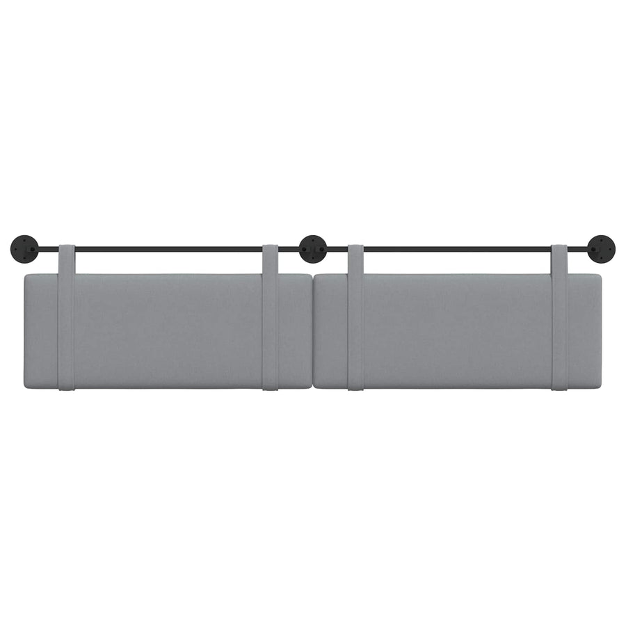 Hangend Hoofdeinde Effen Lichtgrijs 210 x 55 x 5 cm Stof