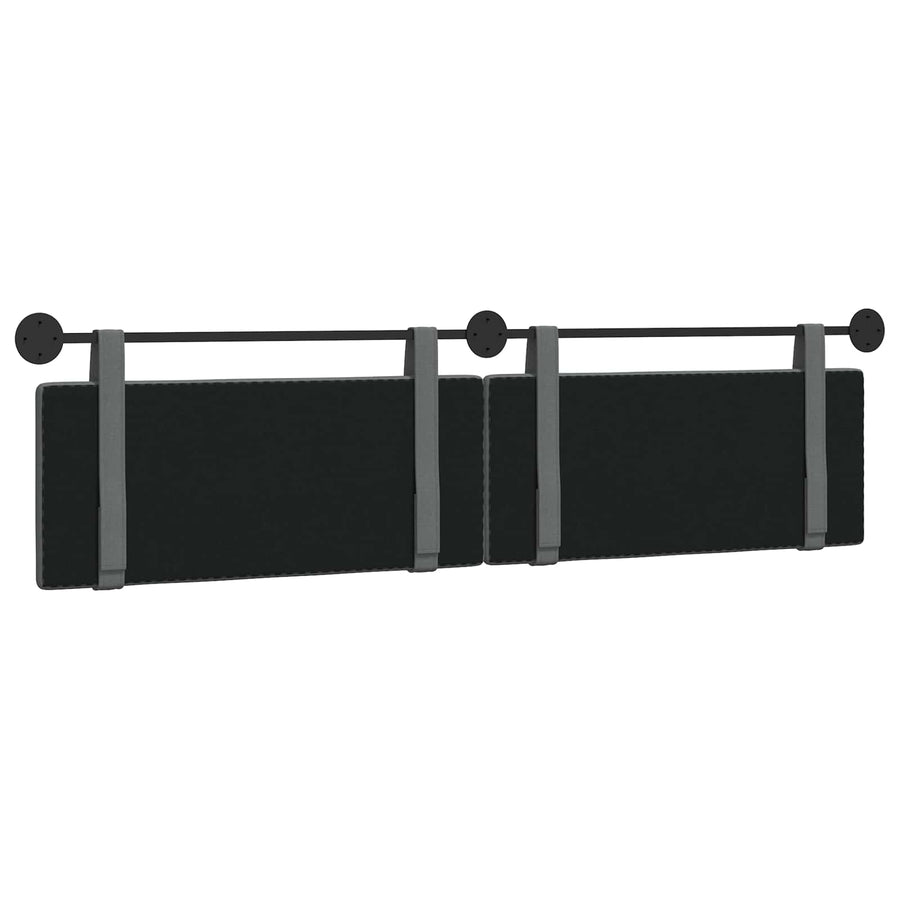 Hangend Hoofdeinde Effen Donkergrijs 210 x 55 x 5 cm Stof
